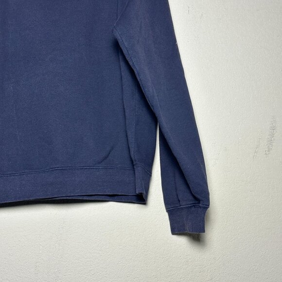 VTG University North Carolina UNC Embroidered Hoodie Men L Pullover Blue NCAA - Picture 10 of 13